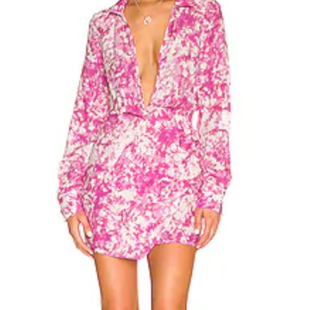 Floral Pink Women's Dress